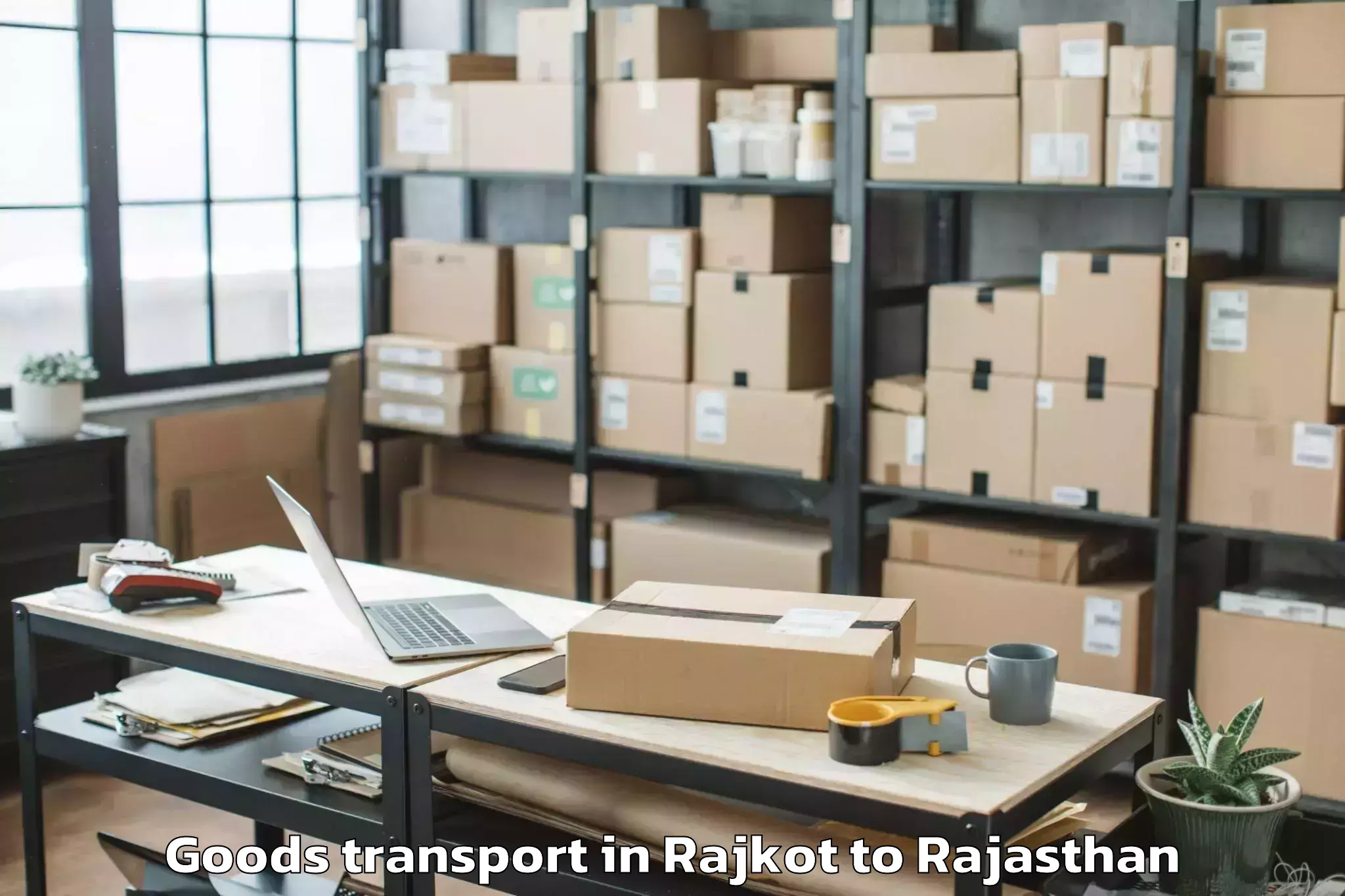 Hassle-Free Rajkot to National Law University Jodhpu Goods Transport